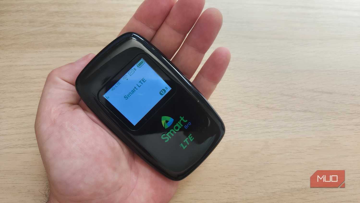 A portable Wi-Fi hotspot.