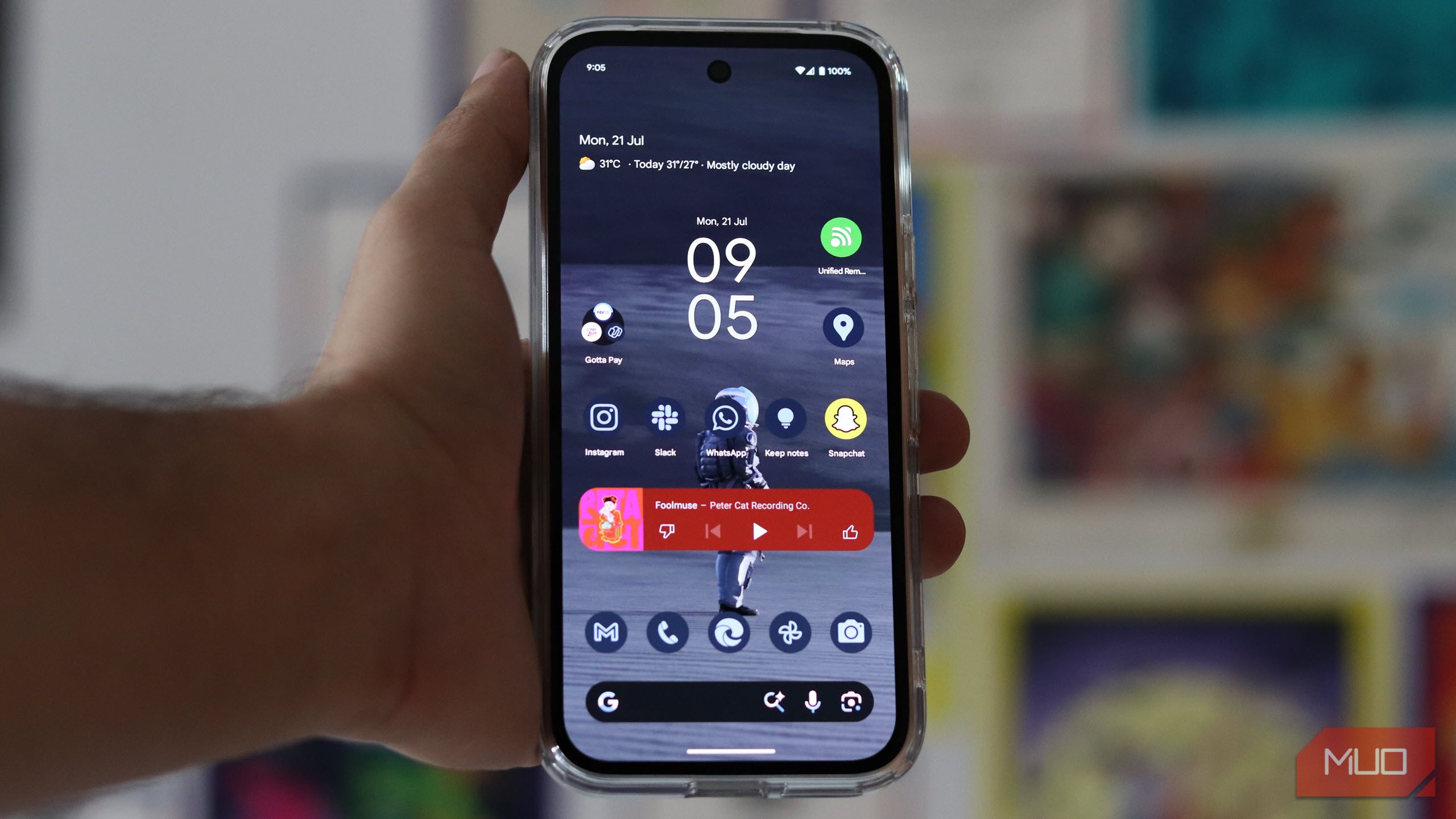 Pixel Launcher on the Pixel 9a