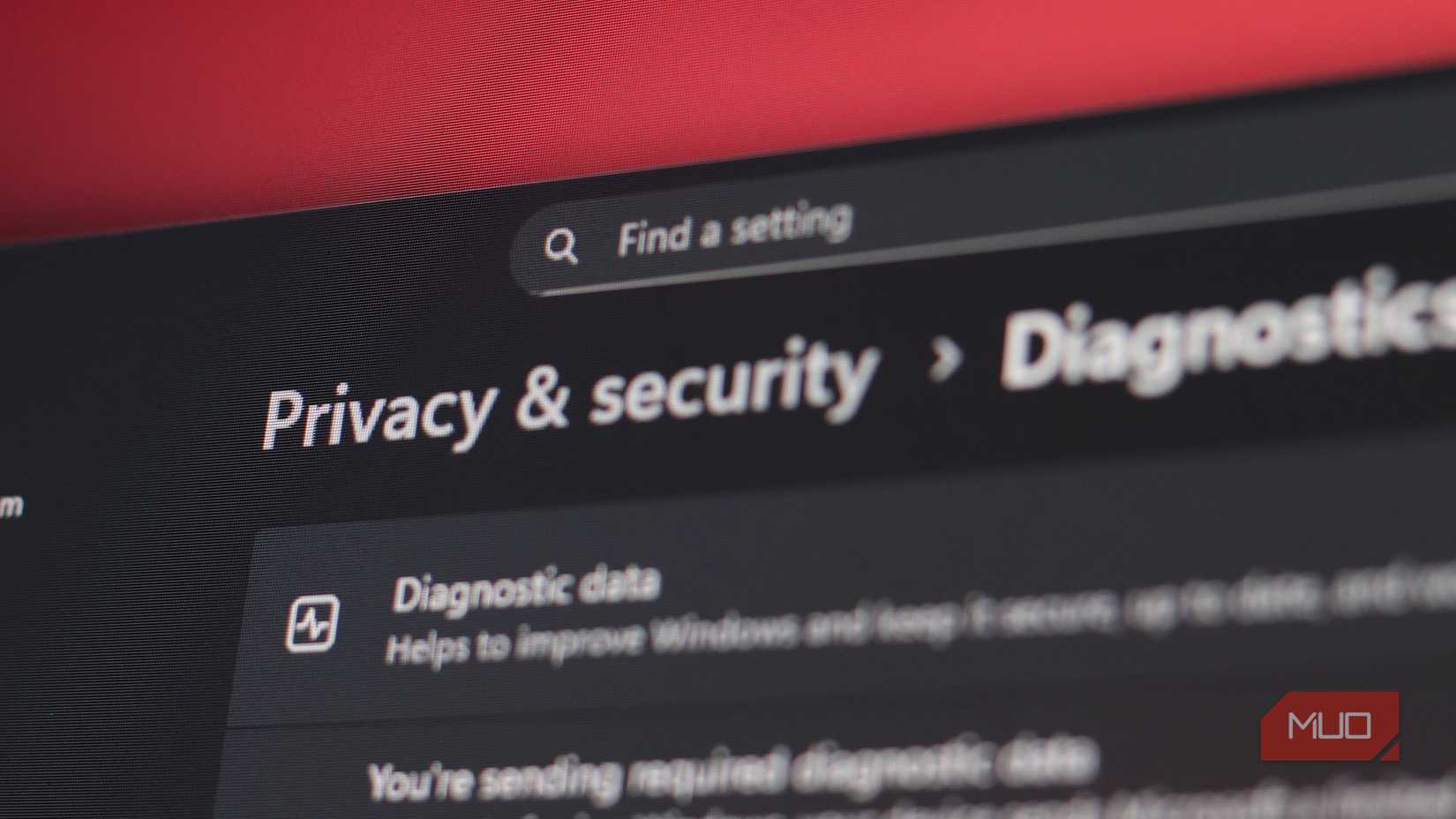 Windows Privacy and Security settings 