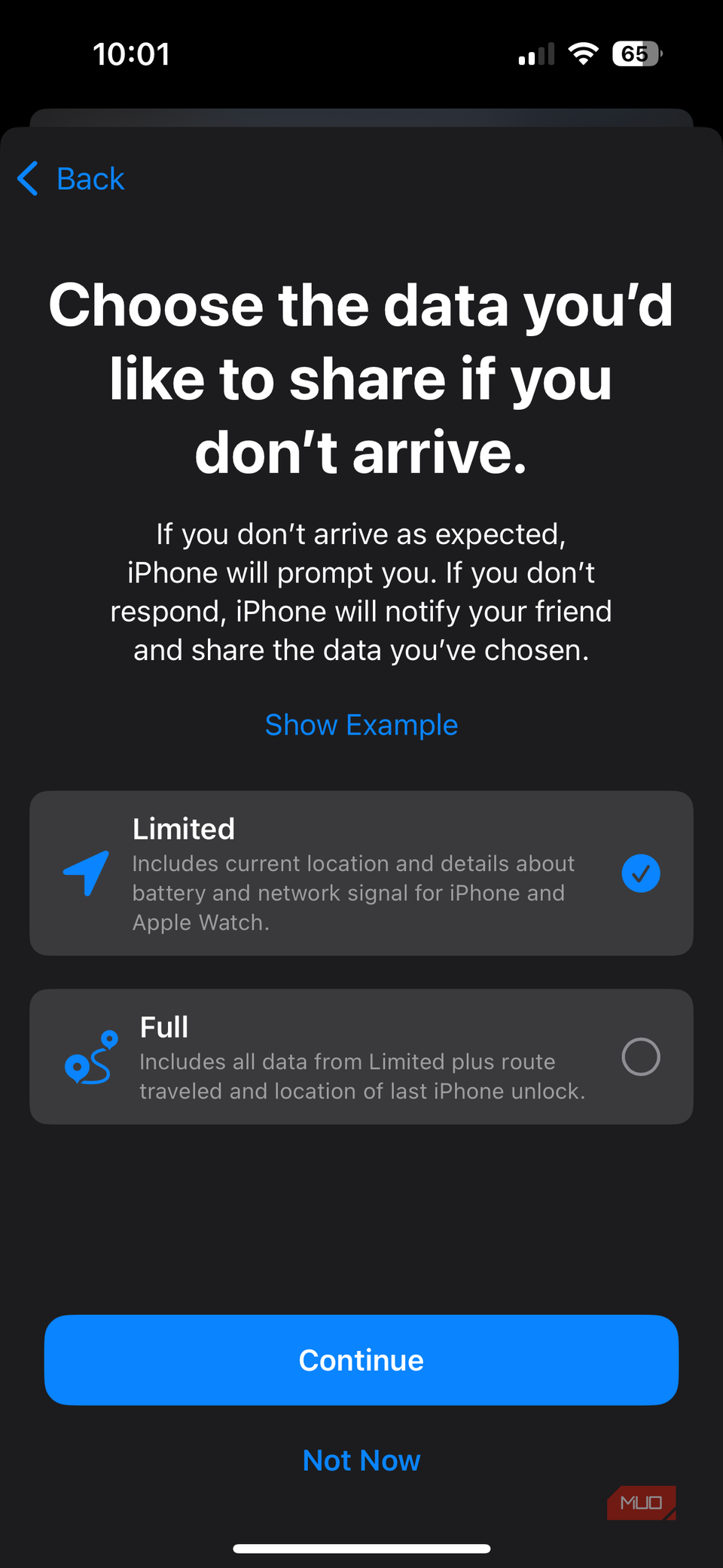 انتخاب دادههایی که میخواهید برای ویژگی Check In اپل به اشتراک بگذارید-1