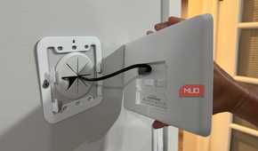 echo hub connecting to flush wall mount