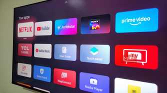 Google TV with apps only mode home screen