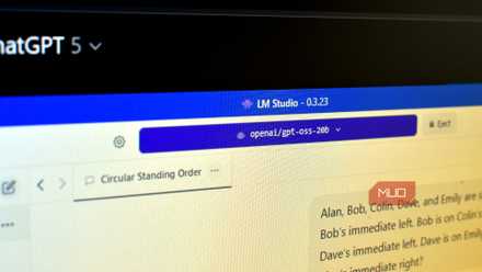 lm studio openai gpt-oss-20b local ai on comptuer screen.