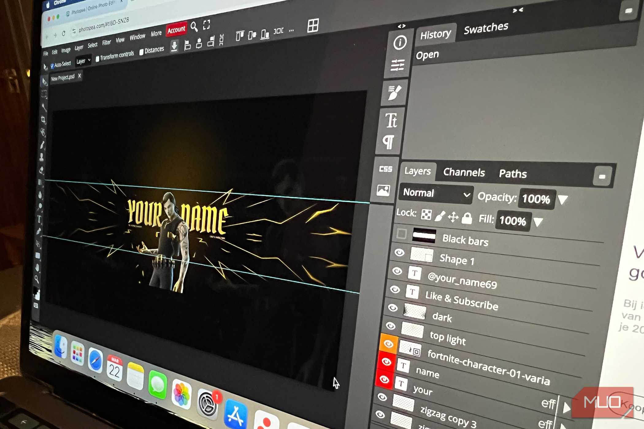 Photopea Layers and Tools
