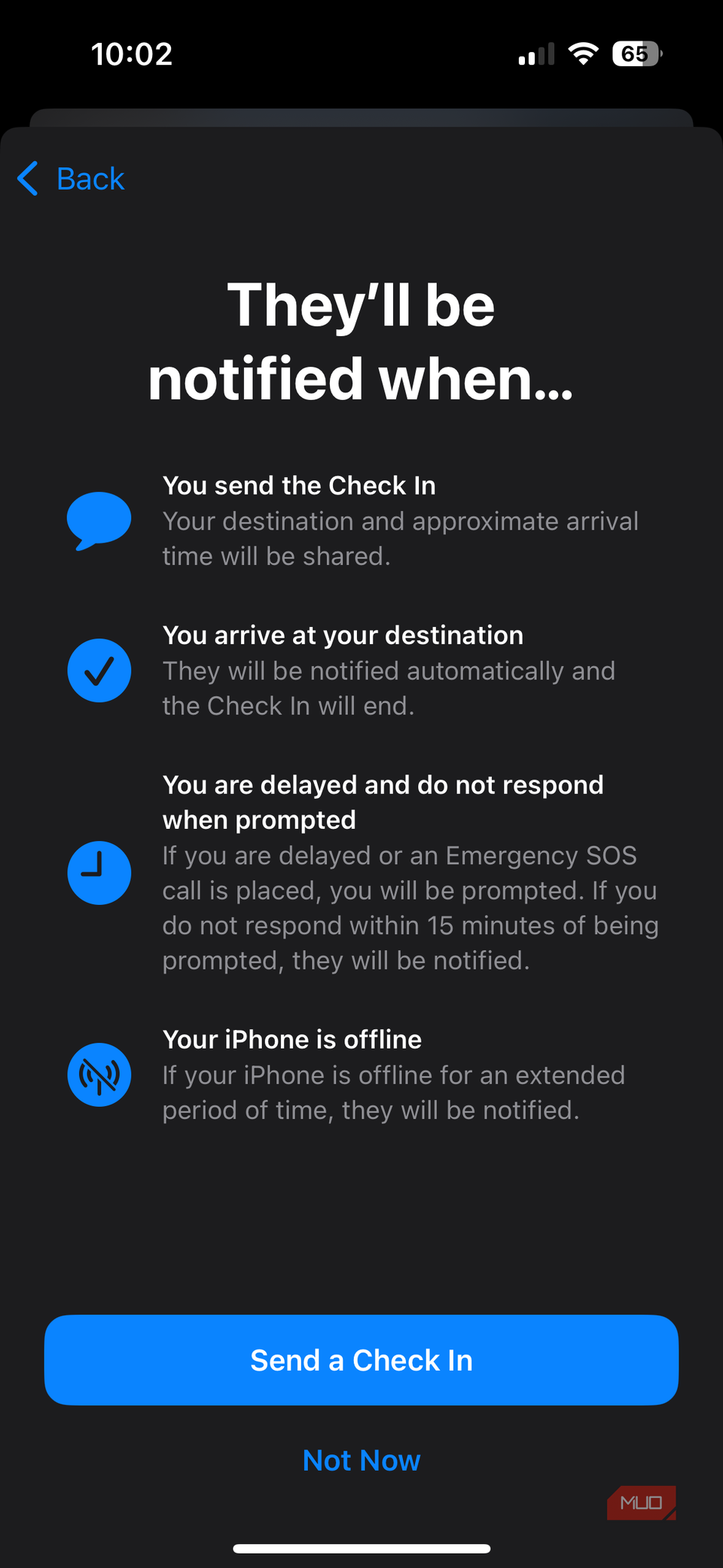 زمانی که Check In تماس شما را اطلاع خواهد داد-1