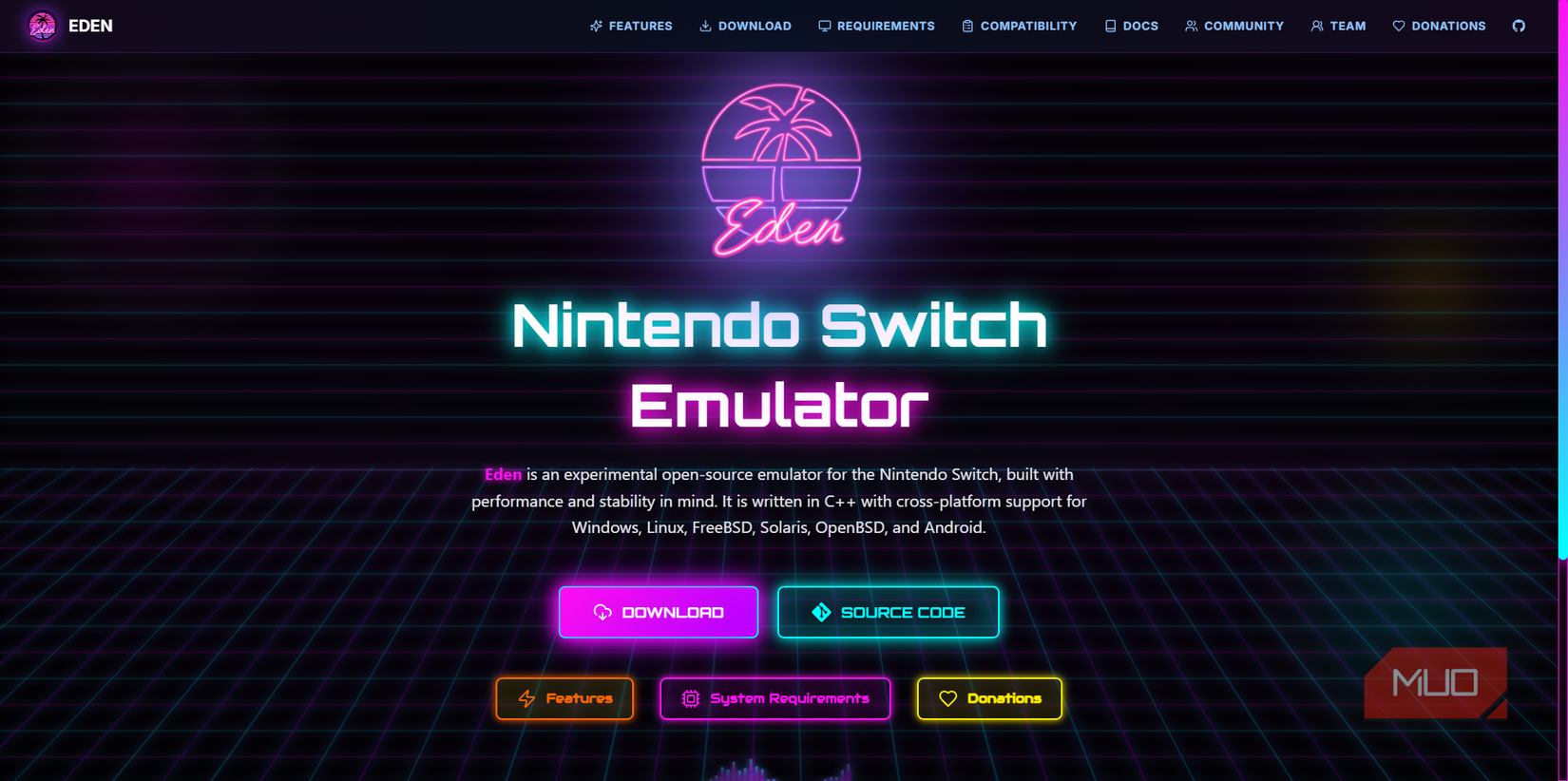 01 Eden Emulator Website