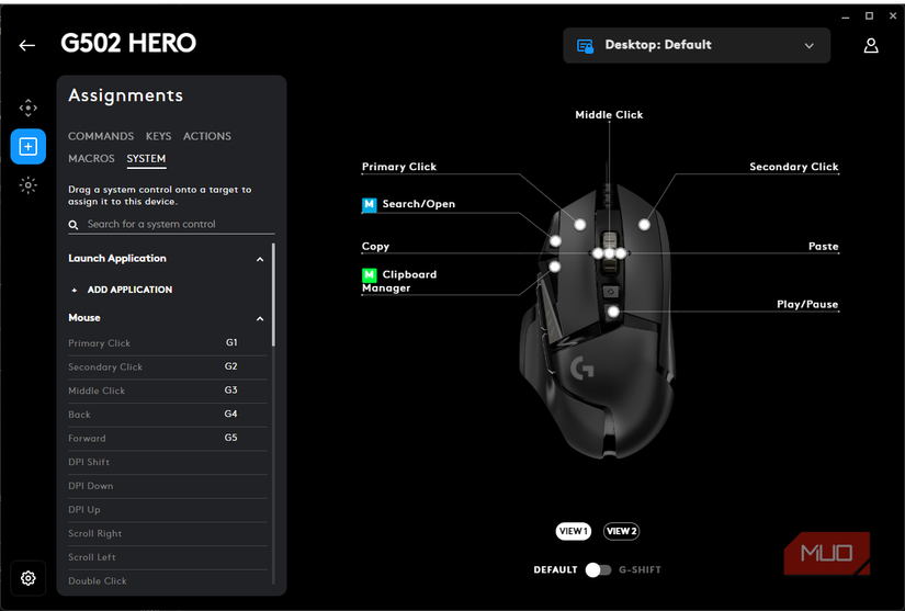 Logitech G Hub Mouse Button Assignments