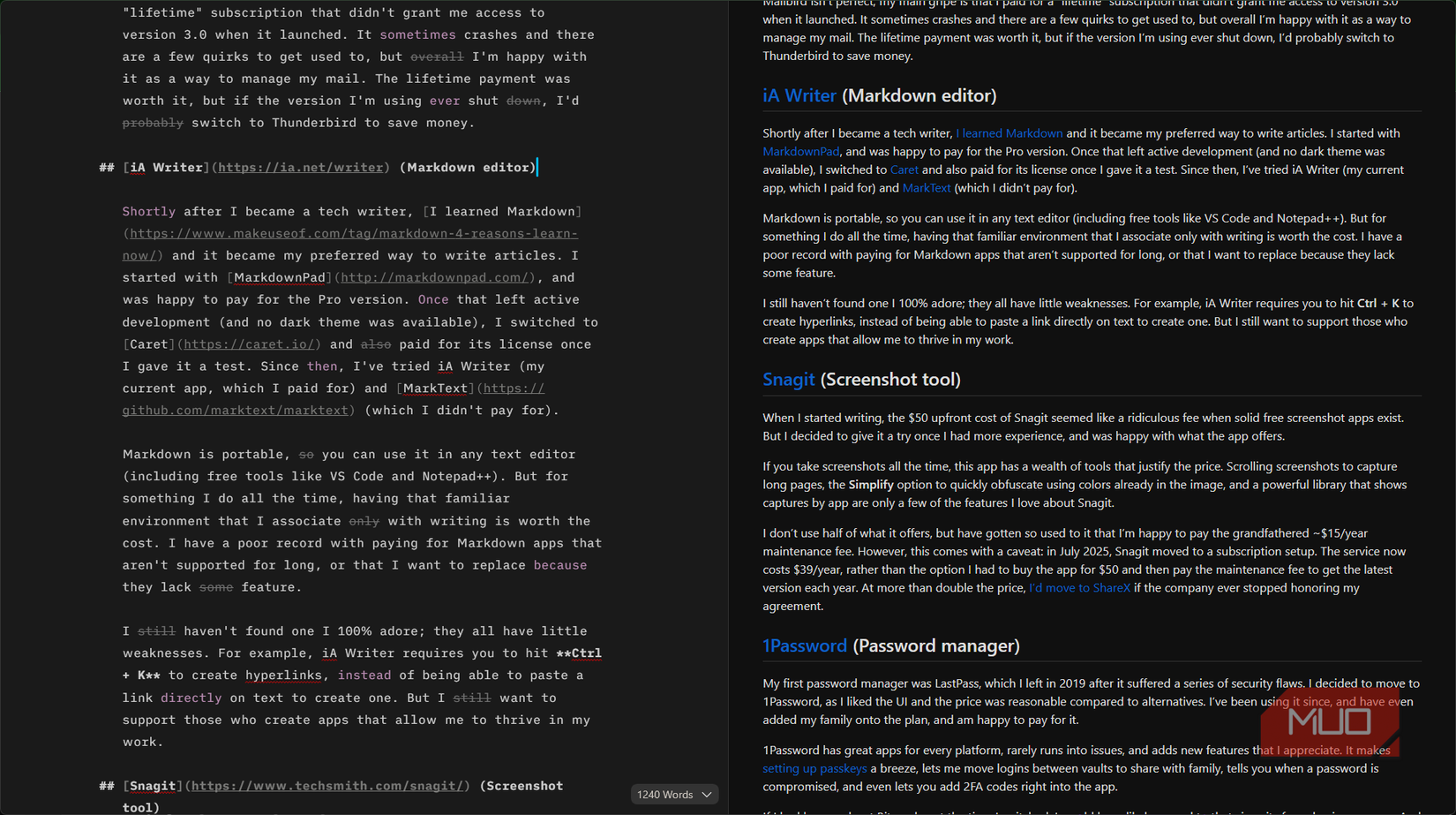 IA Writer Windows