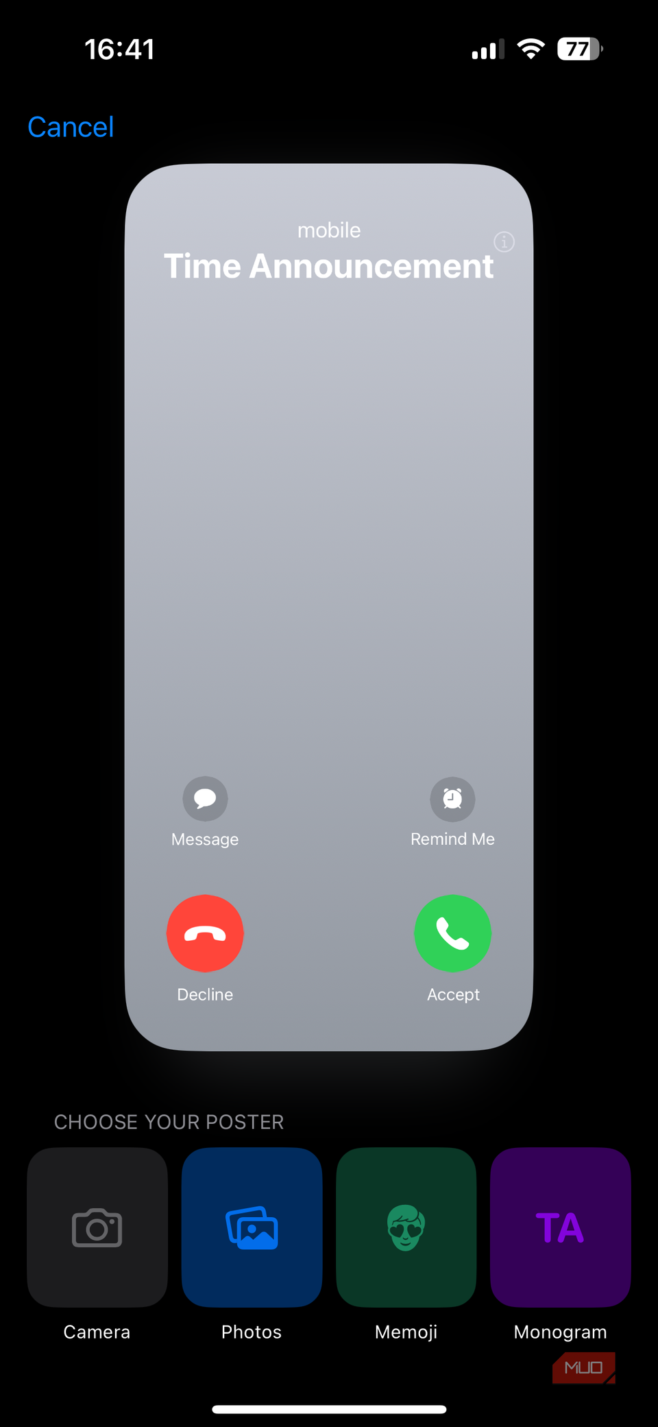 02b iPhone Contact Change Poster