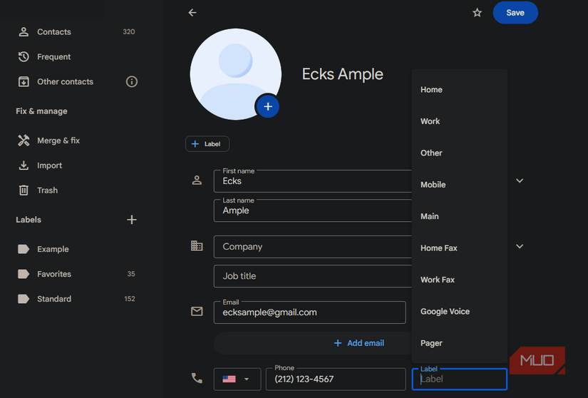 03 Google Contacts Editing Contact