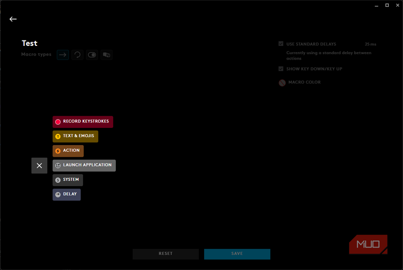 Logitech G Hub Create New Macro