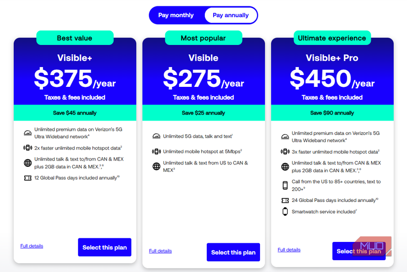 04 Visible Network Pricing