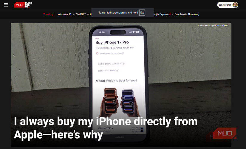 05 Full Screen Chrome