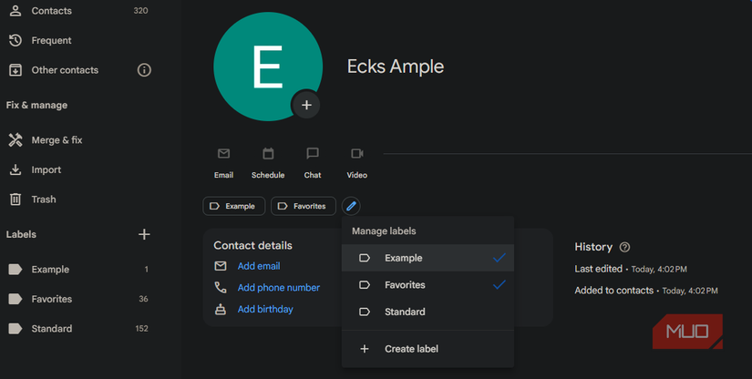05 Google Contacts Labels