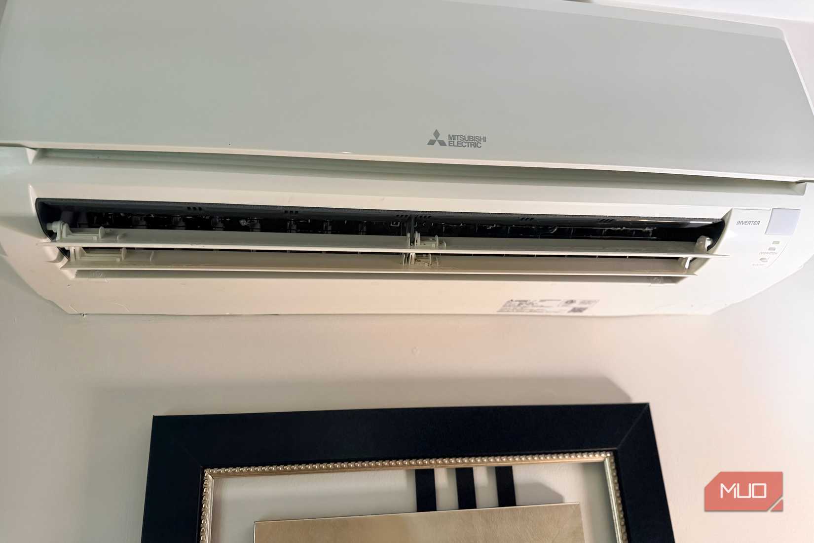 An AC wall unit in a home. 