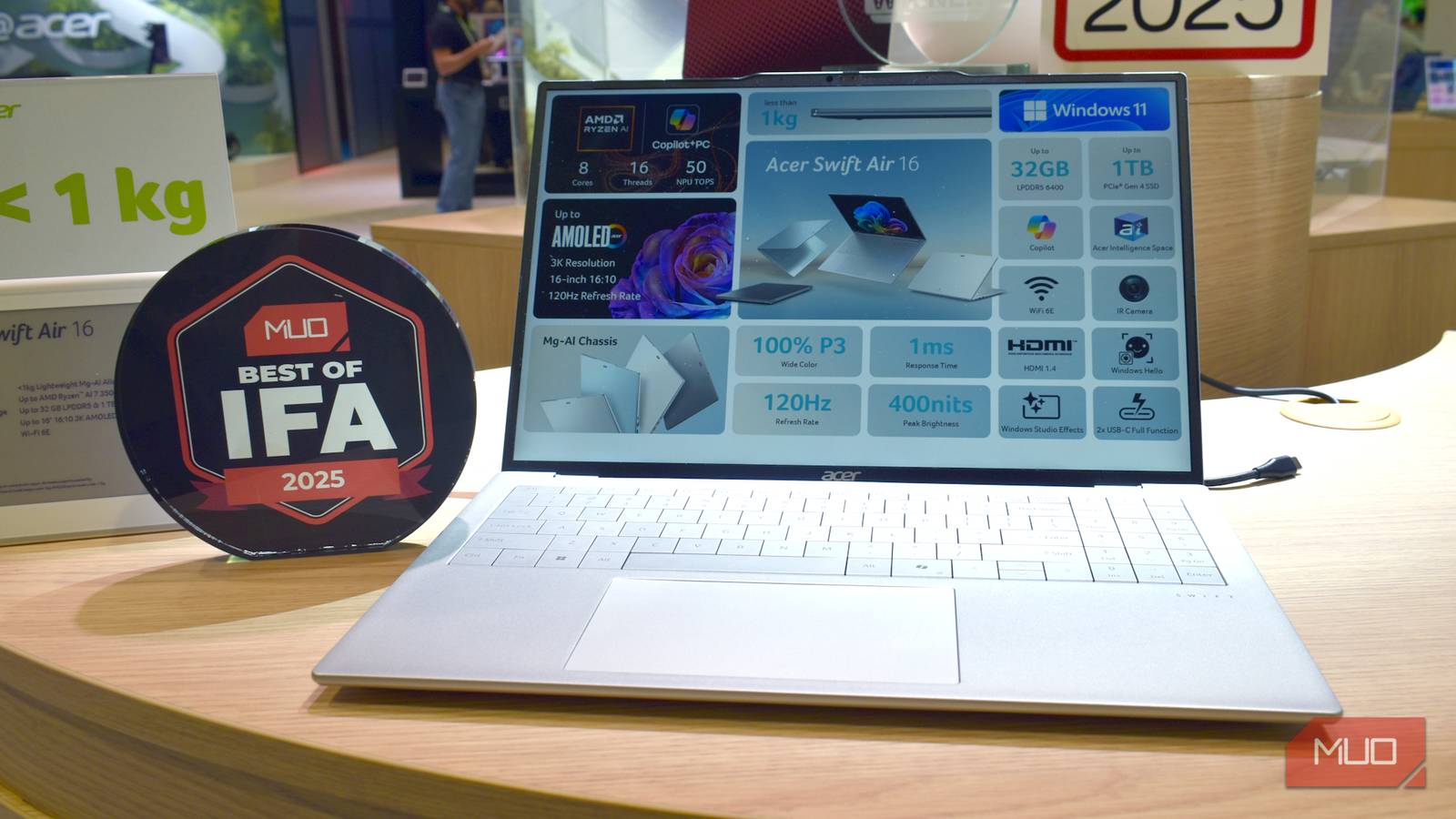 Acer’s new 16-Inch laptop is shockingly light for its size