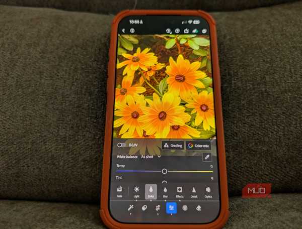 Adobe Lightroom Mobile showing on an iPhone 17 Pro Max
