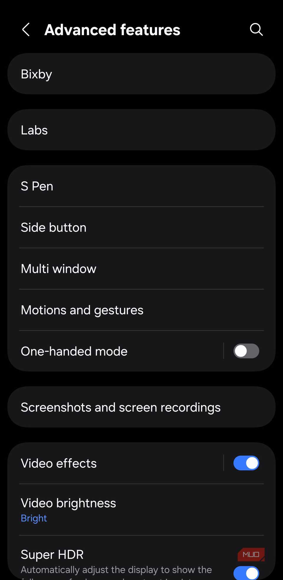 Advanced features with Screenshots and screen recordings option