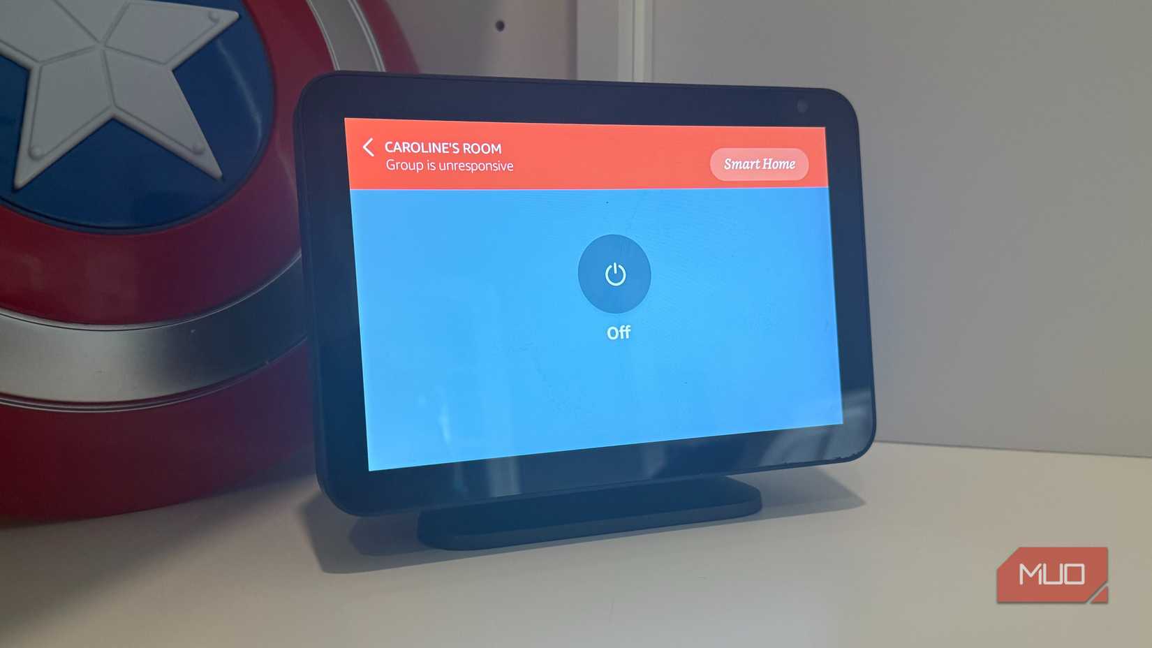 echo show displaying room unresponsive