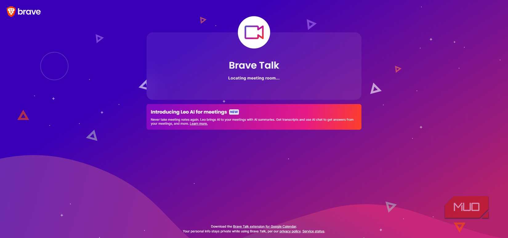 Brave browser Talk feature