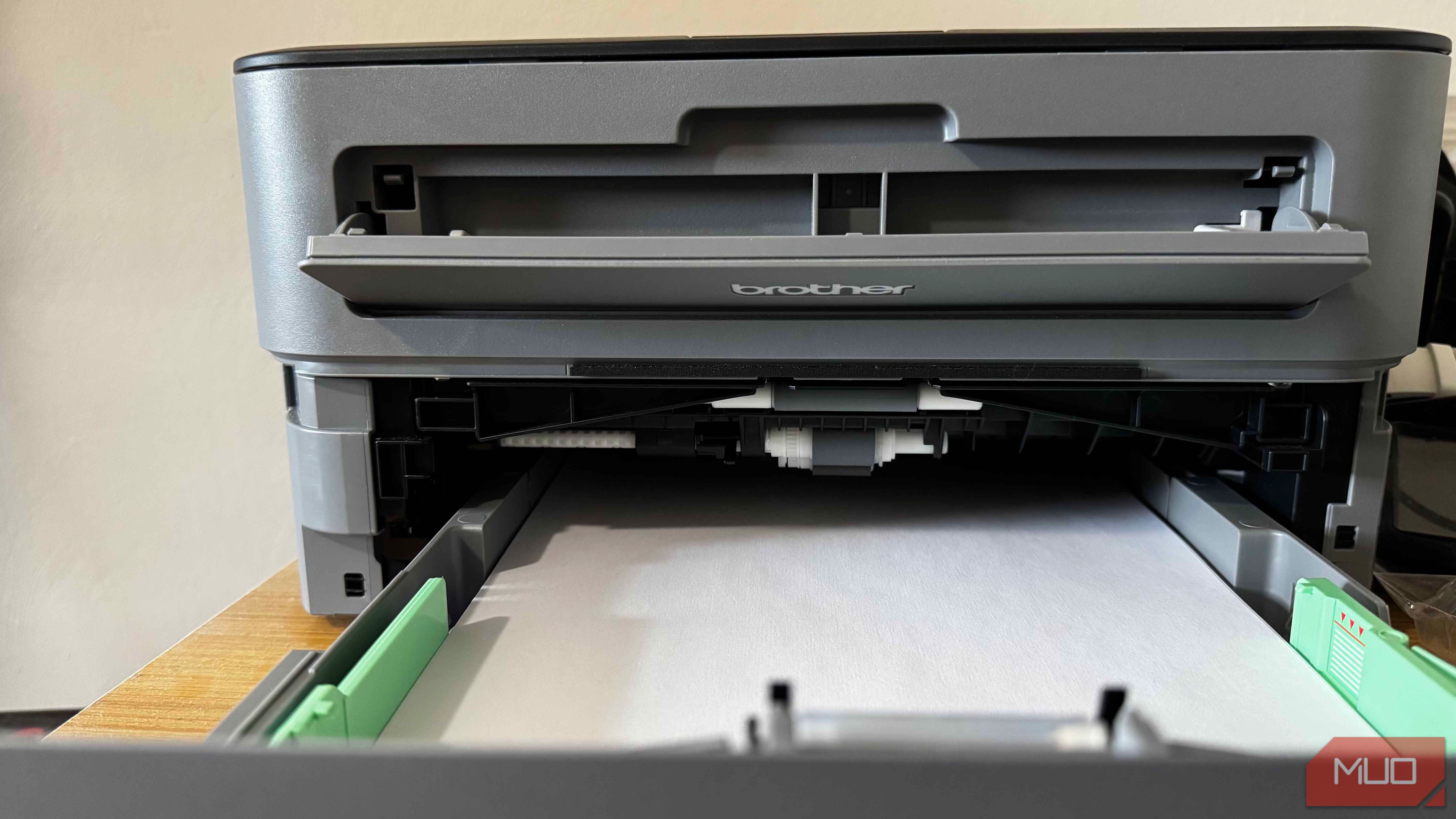 Brother Printer Paper Tray and Toner Tray Open