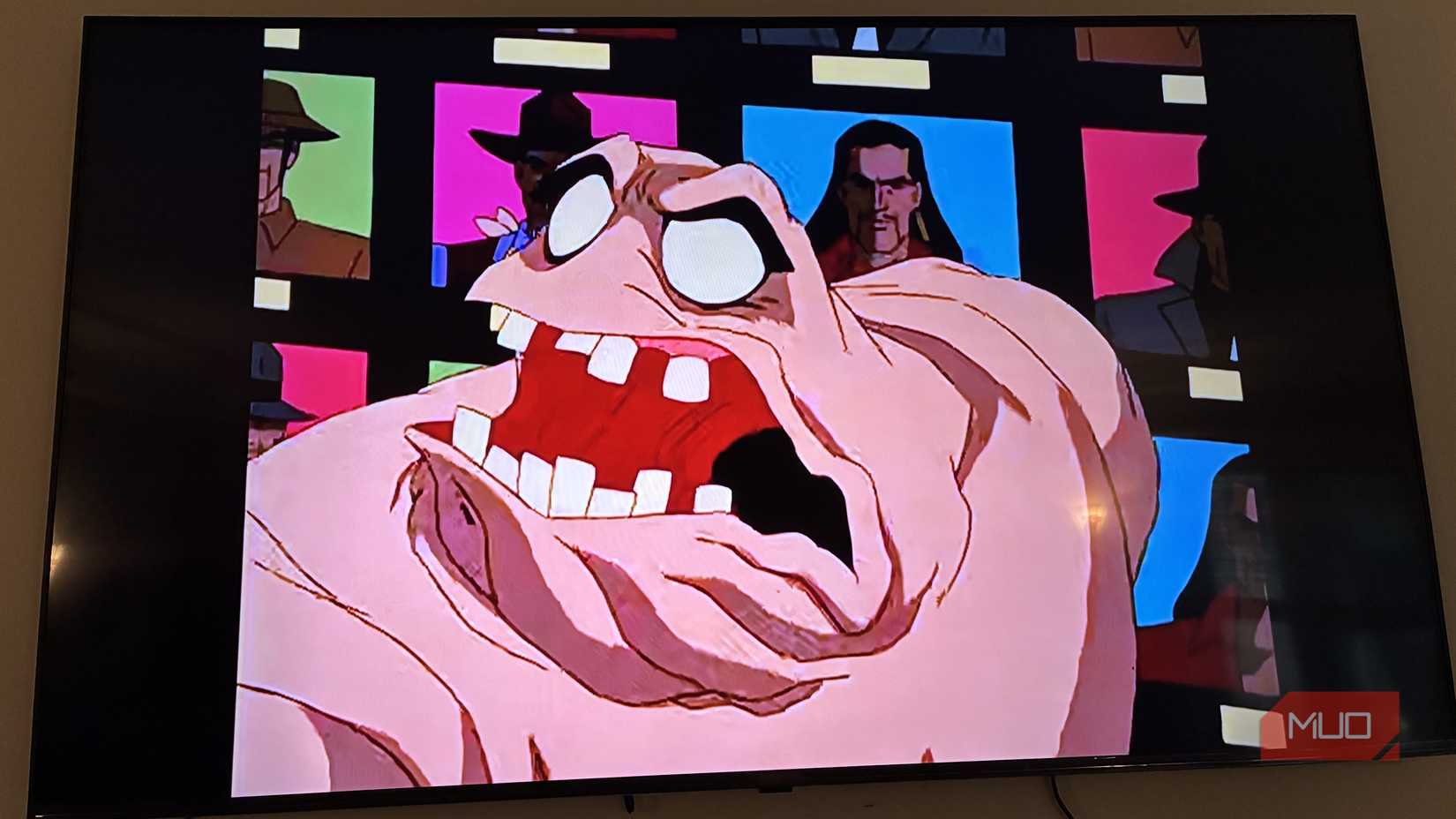 Clayface freaks out after seeing images of his acting roles