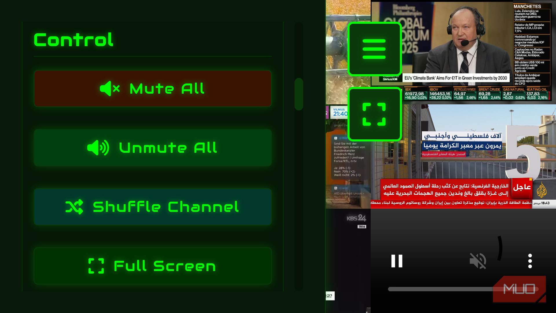I use this website to stream live channels from around the world for free