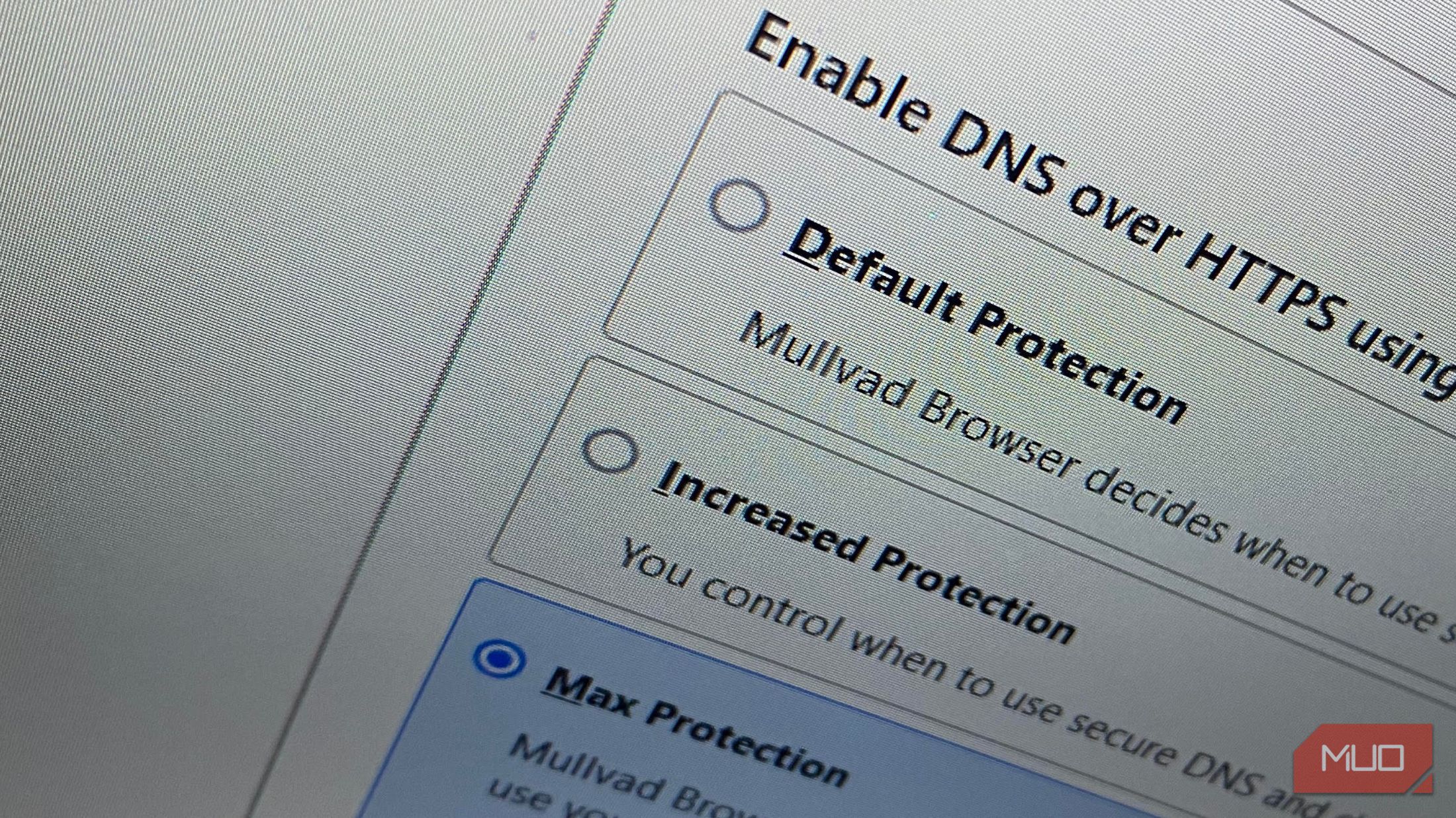 DNS over HTTPS on mullvad