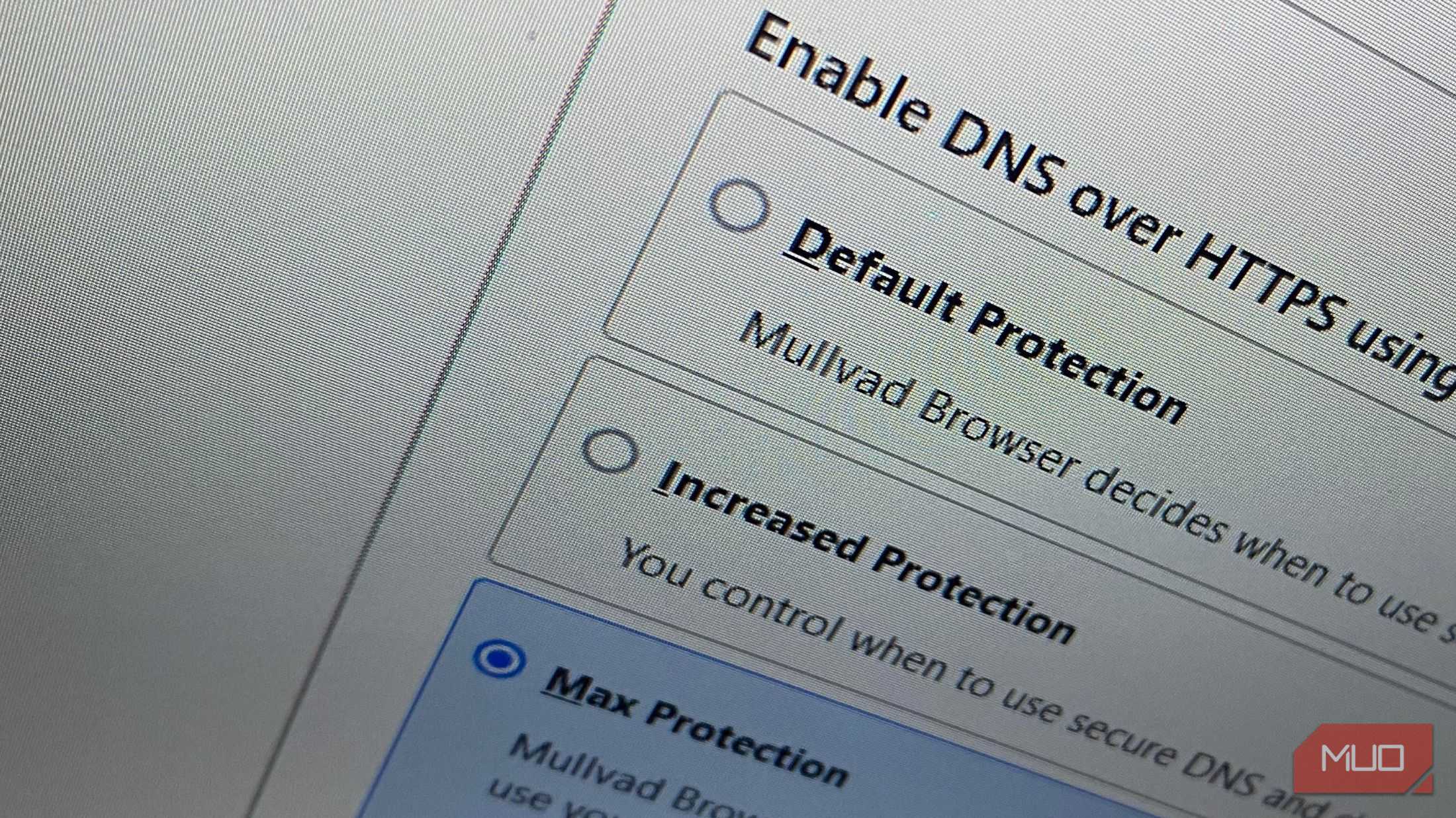 DNS over HTTPS on mullvad