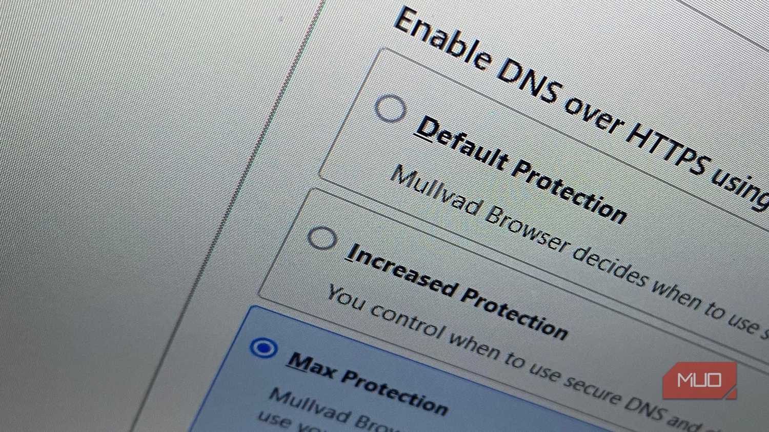 DNS over HTTPS on mullvad