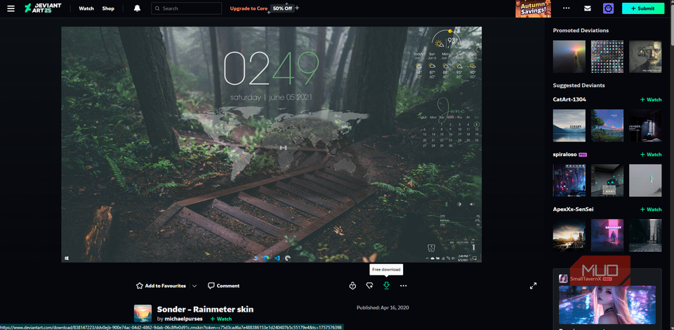 Community made Rainmeter skin pack