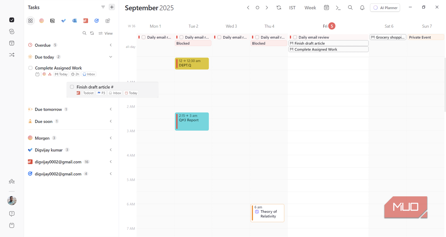 Task Manager Calendar Develop I started using this calendar-task manager combo and my days run smoother