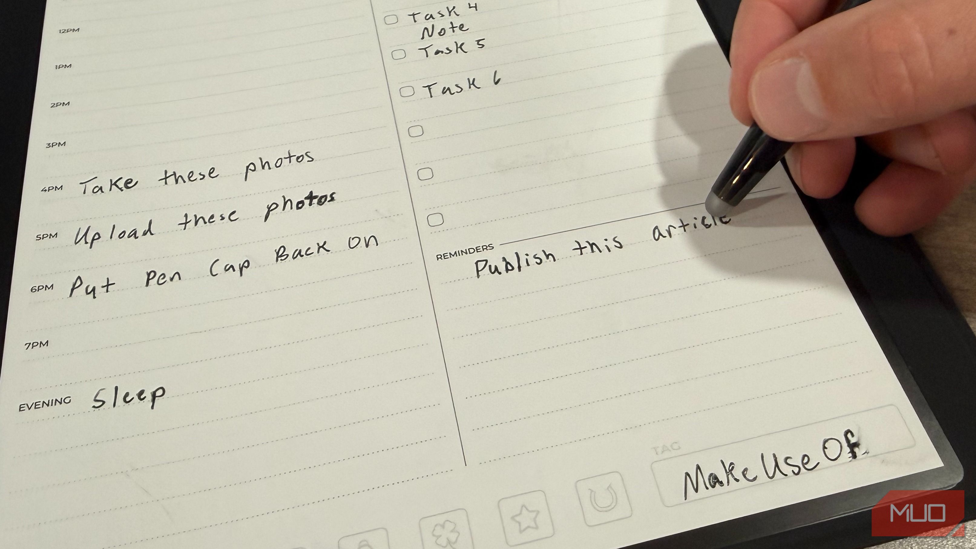 erasing in rocketbook pro with pen