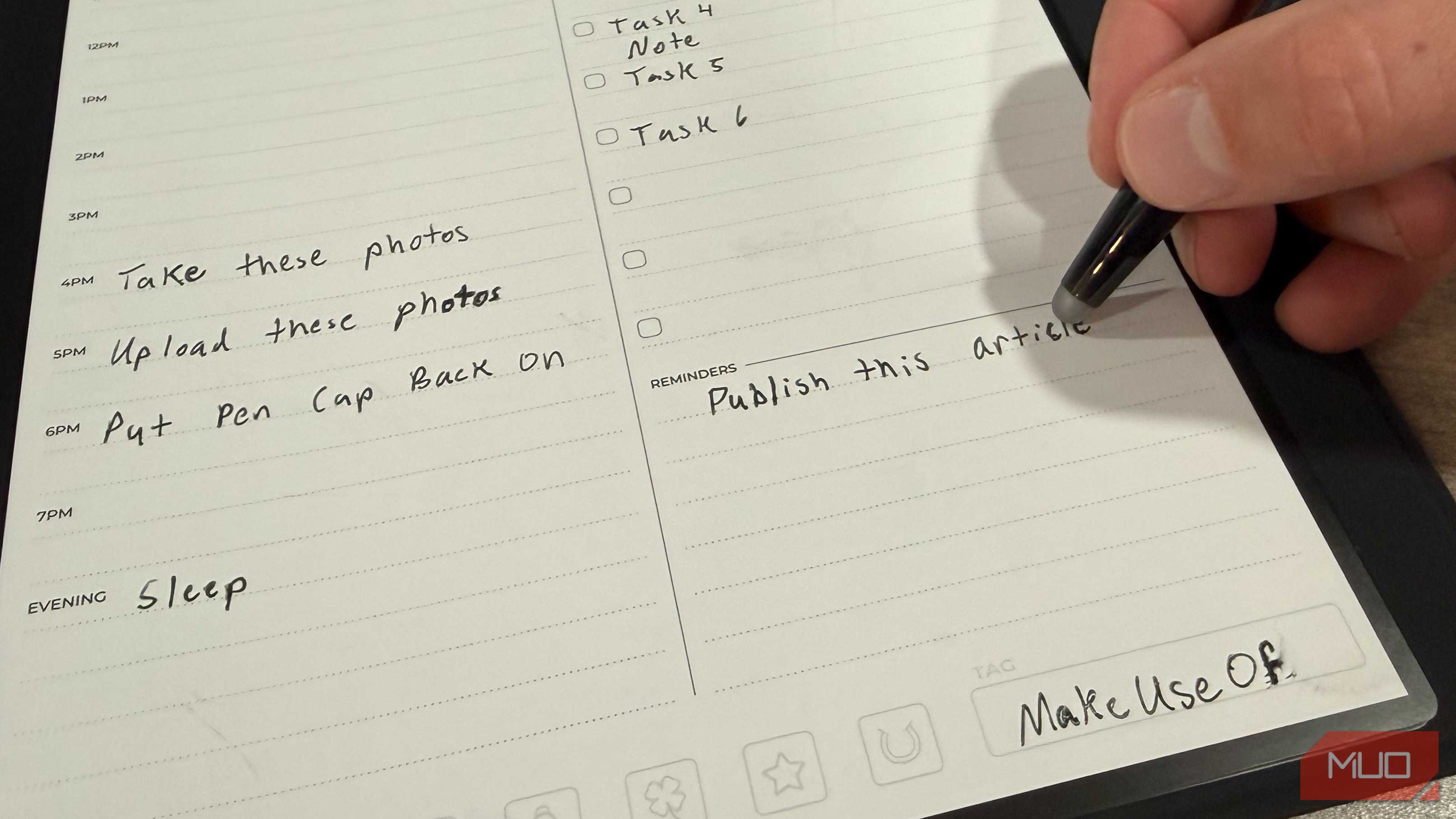 erasing in rocketbook pro with pen
