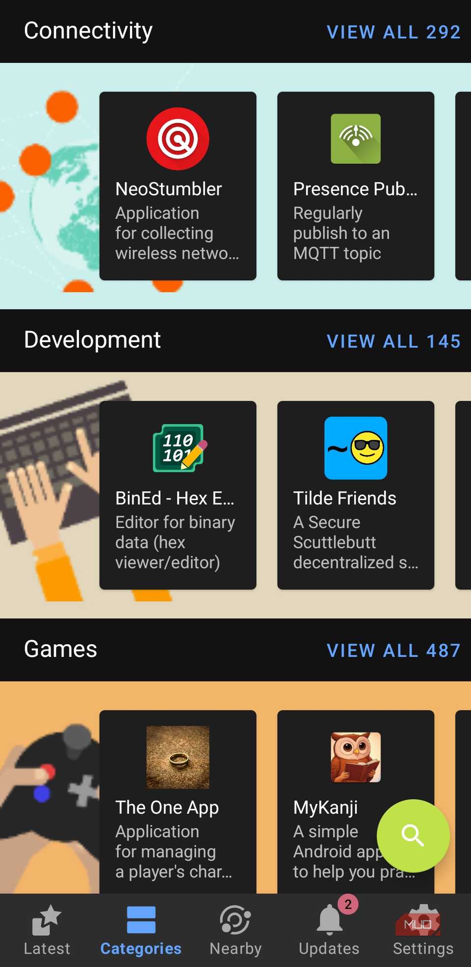 F-Droid app on Android phone