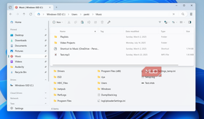 Files app on Windows with horizontal panes