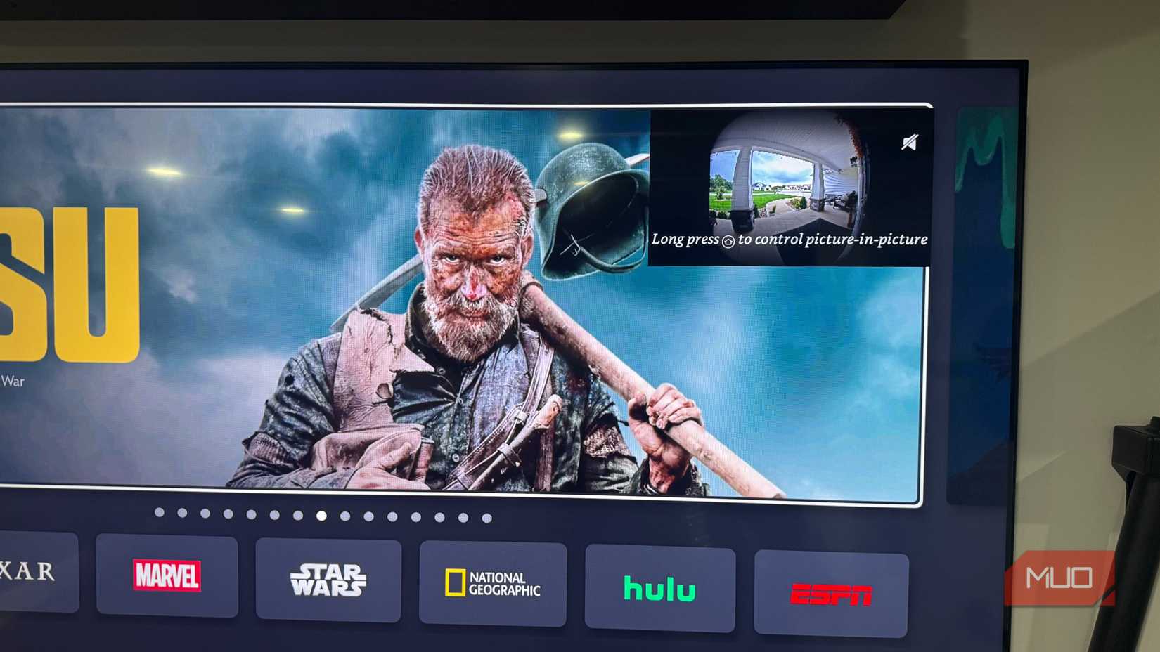 Fire TV showing picture-in-picture Ring doorbell feed