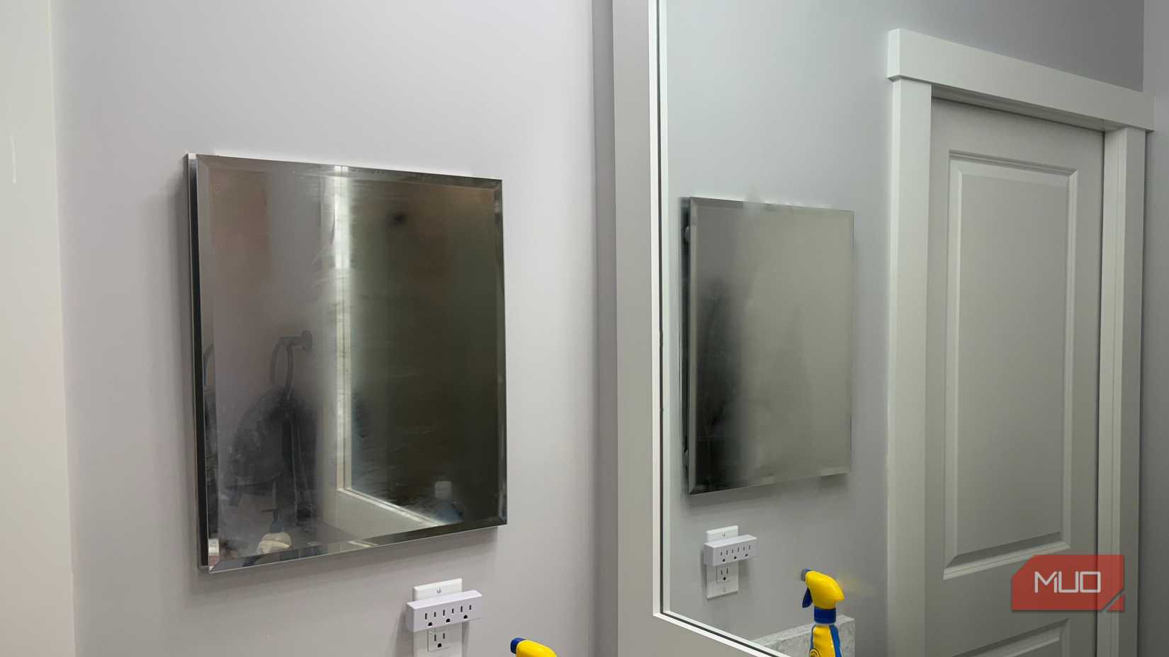 fogged up medicine cabinet mirror