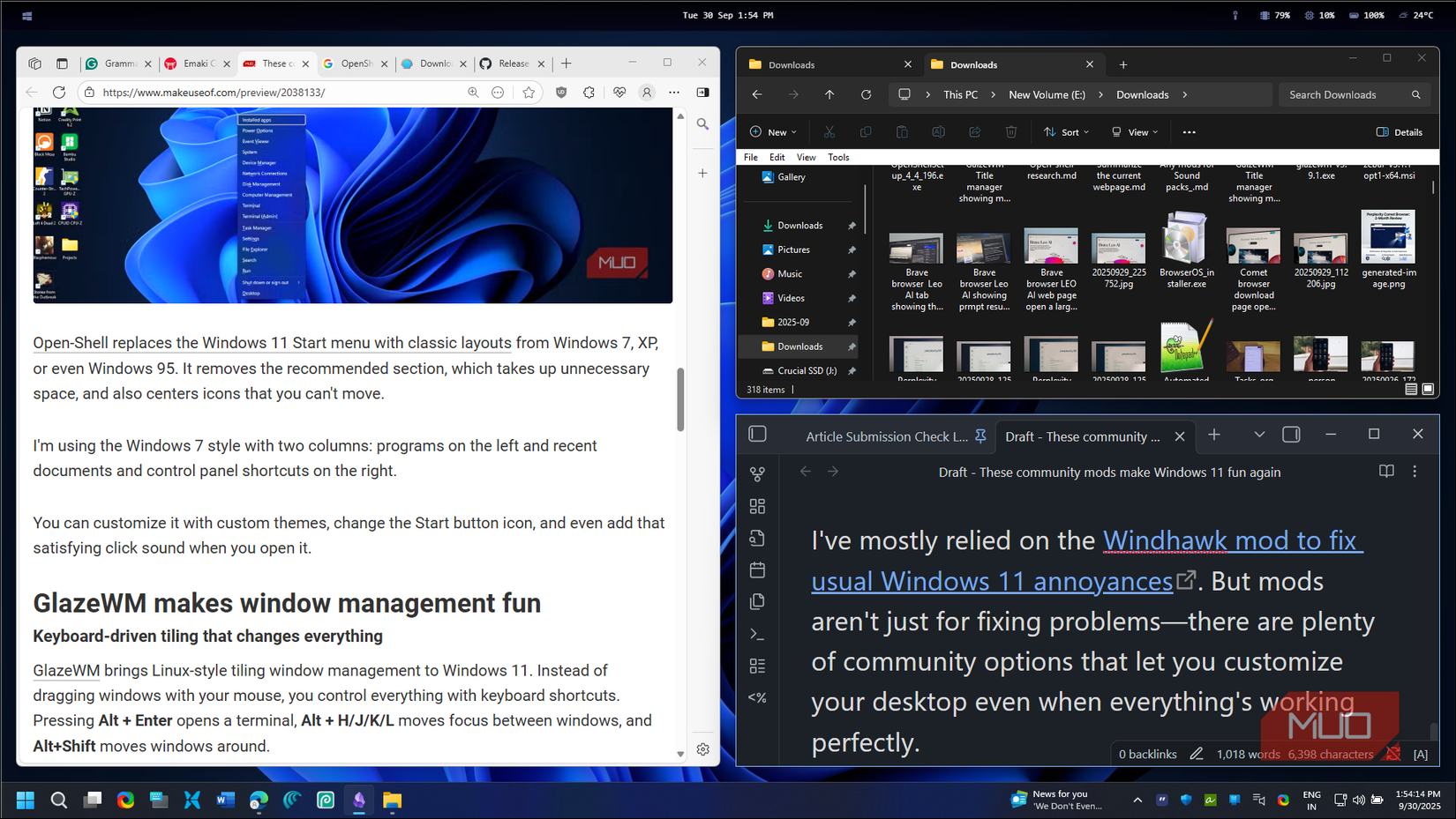 GlazeWM multi layout