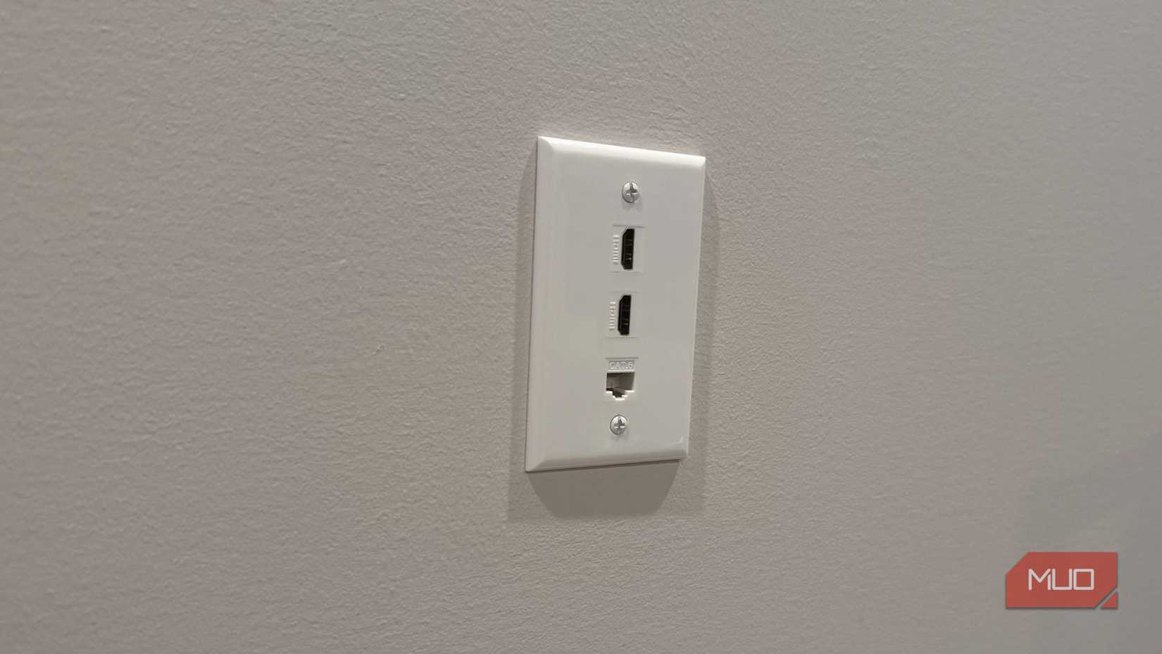HDMI wall plate with ethernet