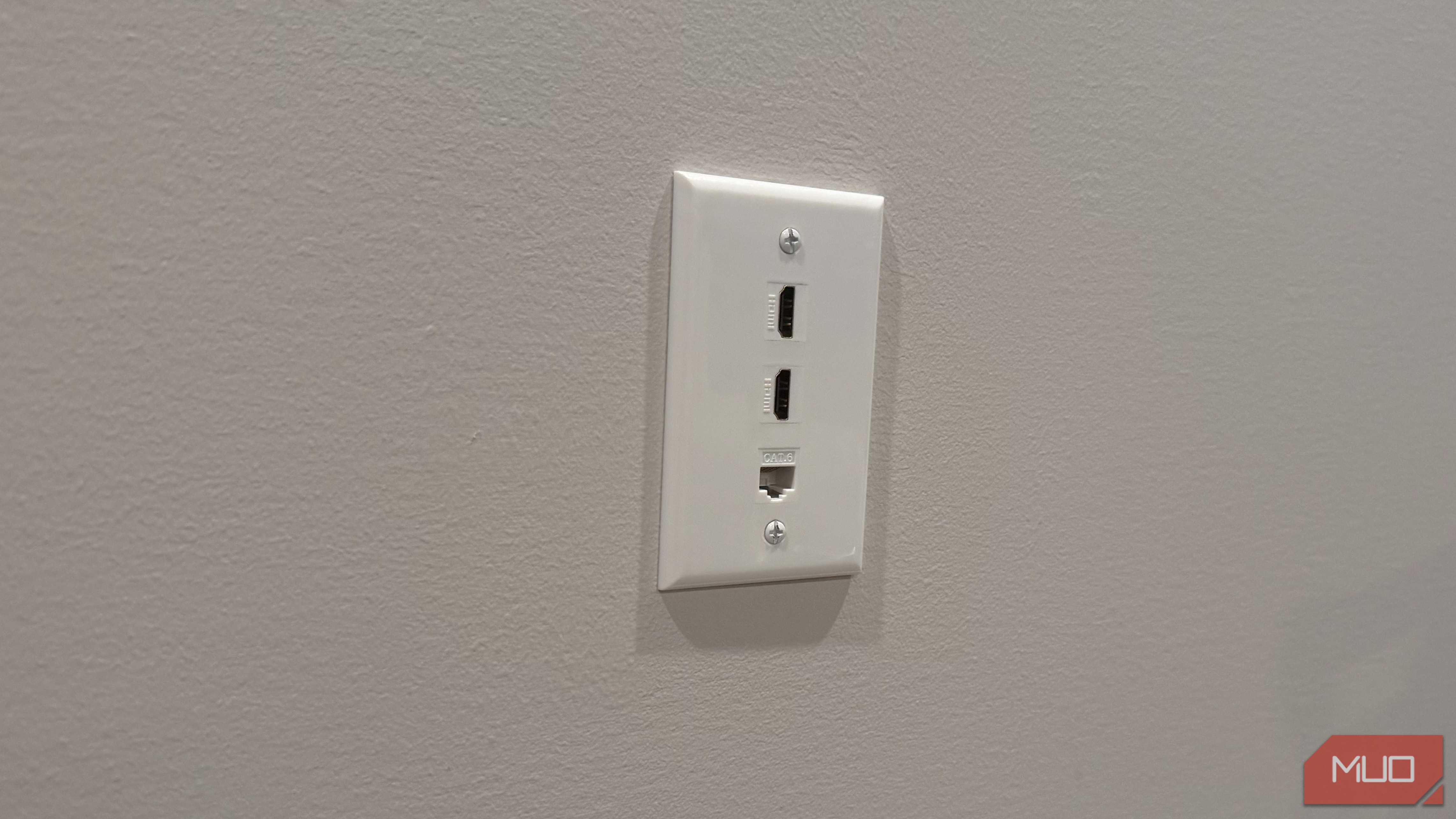 HDMI wall plate with ethernet