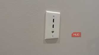 HDMI wall plate with ethernet