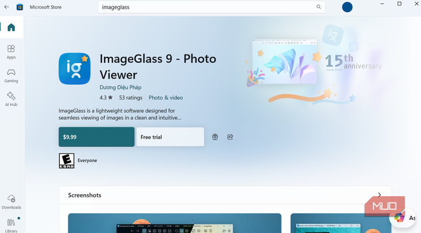 ImageGlass app on Microsoft Store app