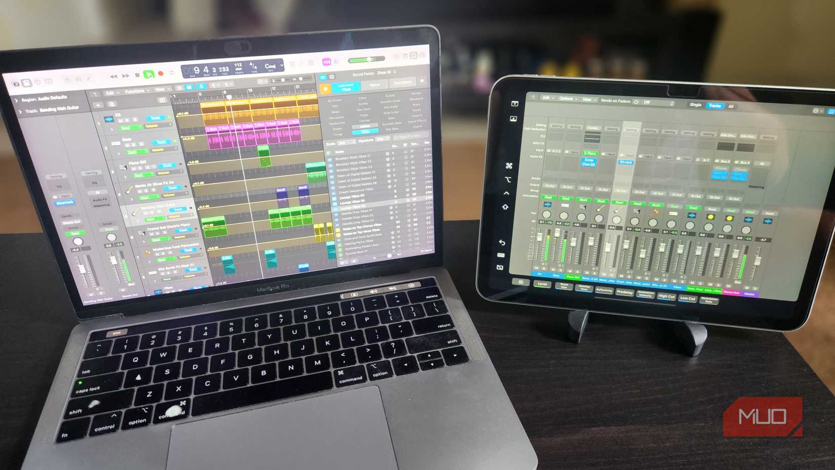 Using the iPad as a secondary mixing console.