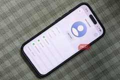 iPhone New Contact Screen Sitting on a Chair