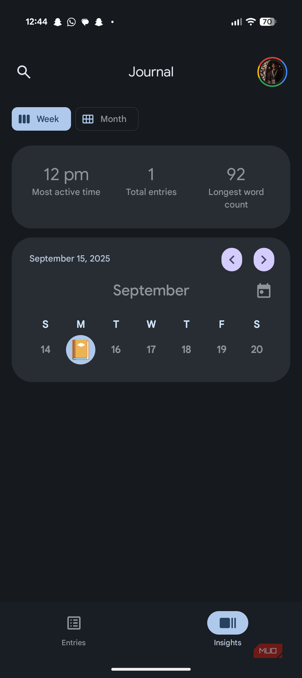 App Journal Example I found the perfect journaling app for my phone and it's actually built-in