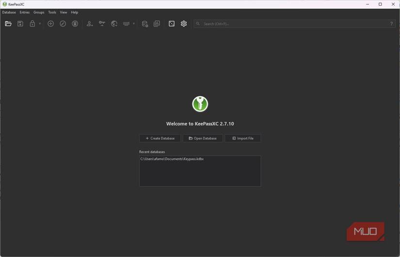KeePassXC Portable app