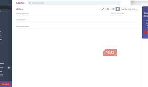 LastPass password manager dashboard item view