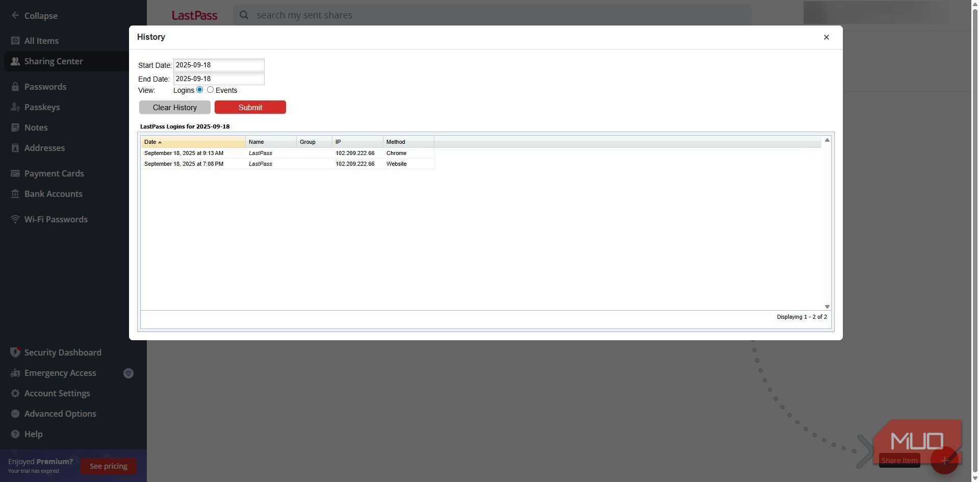 LastPass password manager history