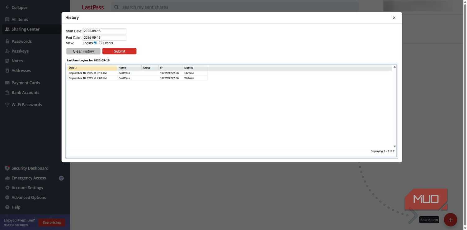 LastPass password manager history